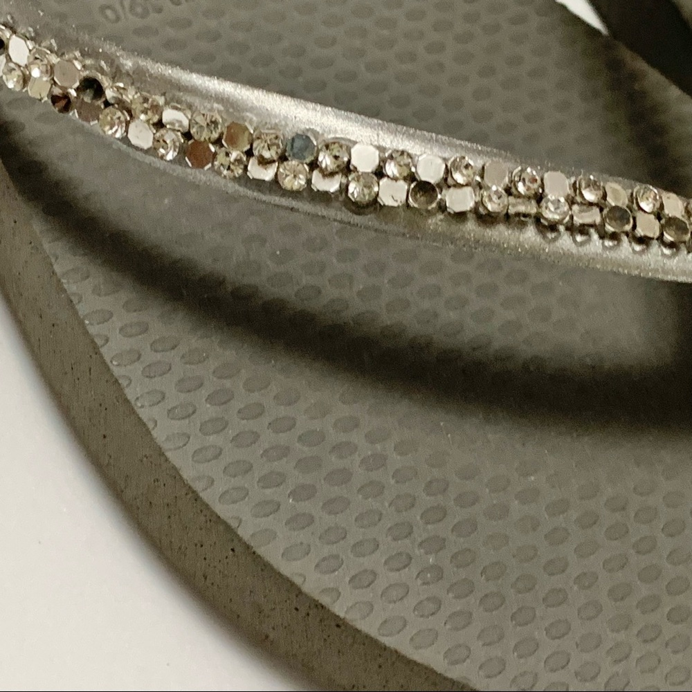Havaianas Grey and Silver Flip Flops - Picture 6 of 15
